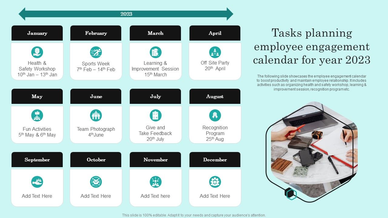 Tasks_Planning_Employee_Engagement_Calendar_For_Year_2023_Graphics_PDF_Slide_1.jpg