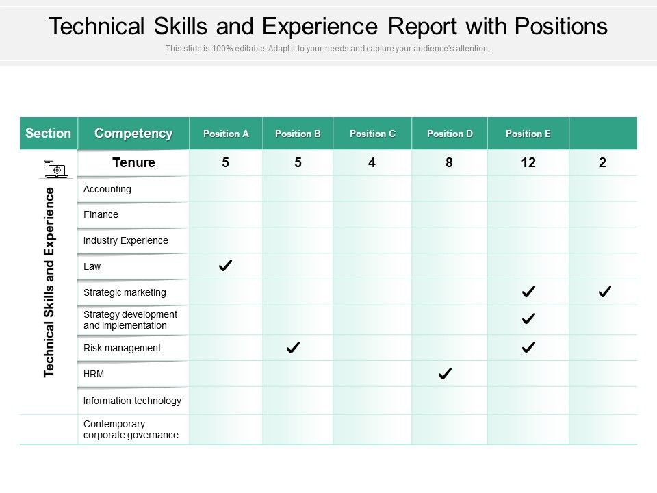 Technical_Skills_And_Experience_Report_With_Positions_Ppt_PowerPoint_Presentation_Gallery_PDF_Slide_1.jpg