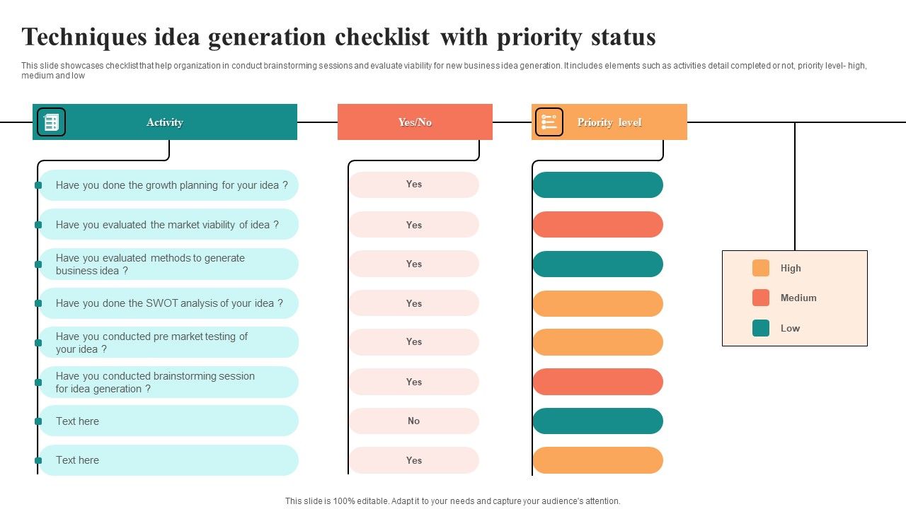 Techniques_Idea_Generation_Checklist_With_Priority_Status_Template_PDF_Slide_1.jpg