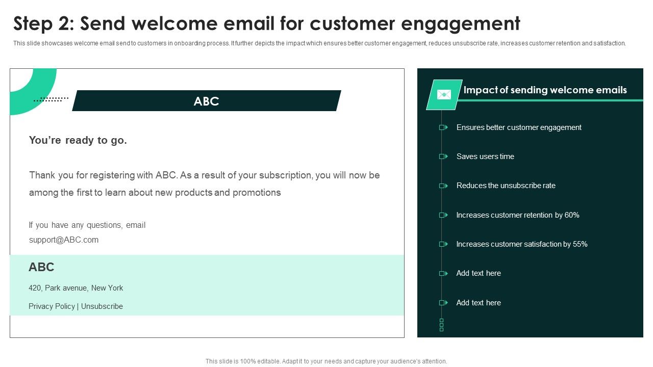 Techniques_To_Enhance_User_Onboarding_Journey_Step_2_Send_Welcome_Email_For_Customer_Engagement_Information_PDF_Slide_1.jpg