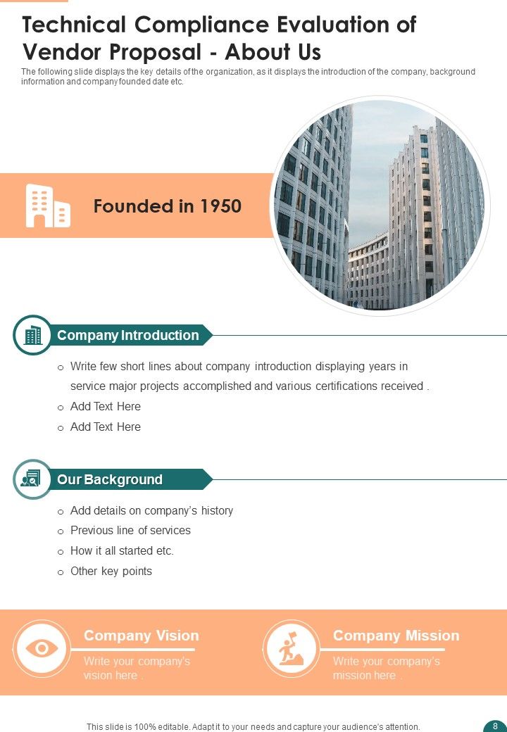 Technological Compliance Evaluation Of Vendor Proposal Example Document Report Doc Pdf Ppt