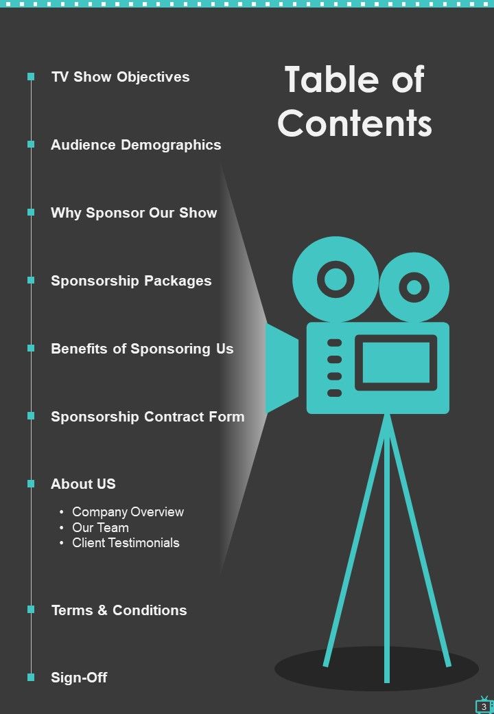 Television Program Sponsorship Proposal Example Document Report Doc Pdf Ppt