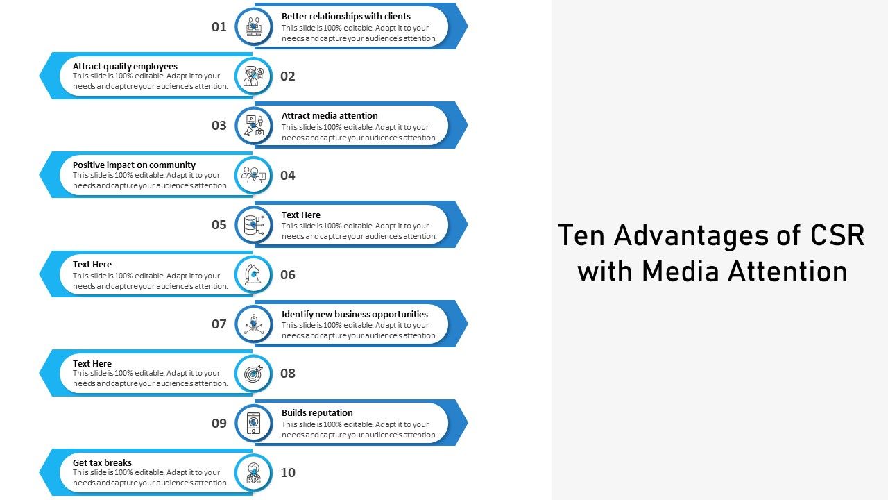 Ten_Advantages_Of_CSR_With_Media_Attention_Ppt_PowerPoint_Presentation_File_Files_PDF_Slide_1.jpg
