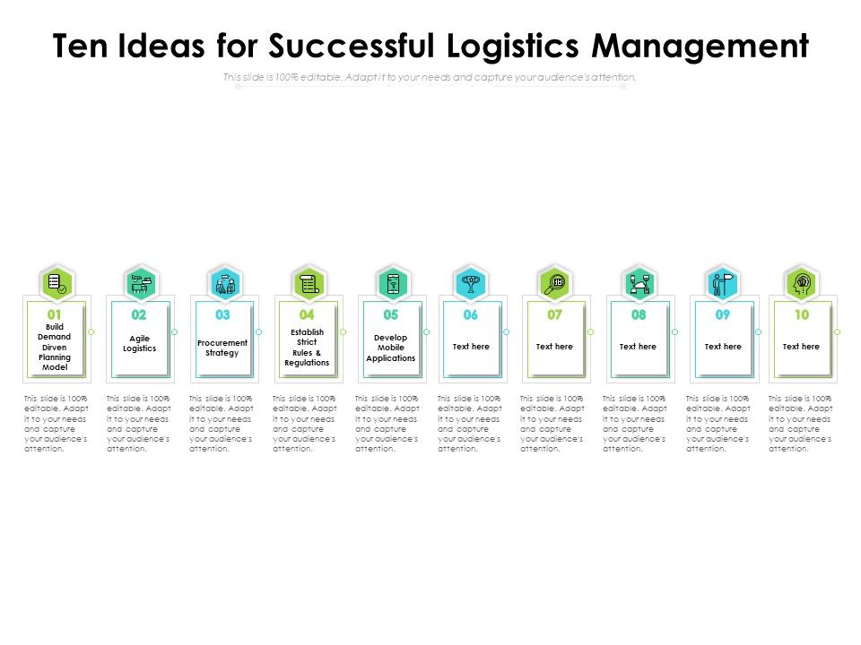 Ten_Ideas_For_Successful_Logistics_Management_Ppt_PowerPoint_Presentation_Model_Templates_PDF_Slide_1.jpg