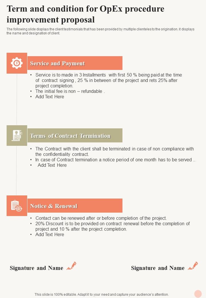 Term_And_Condition_For_Opex_Procedure_Improvement_Proposal_One_Pager_Sample_Example_Document_Slide_1.jpg