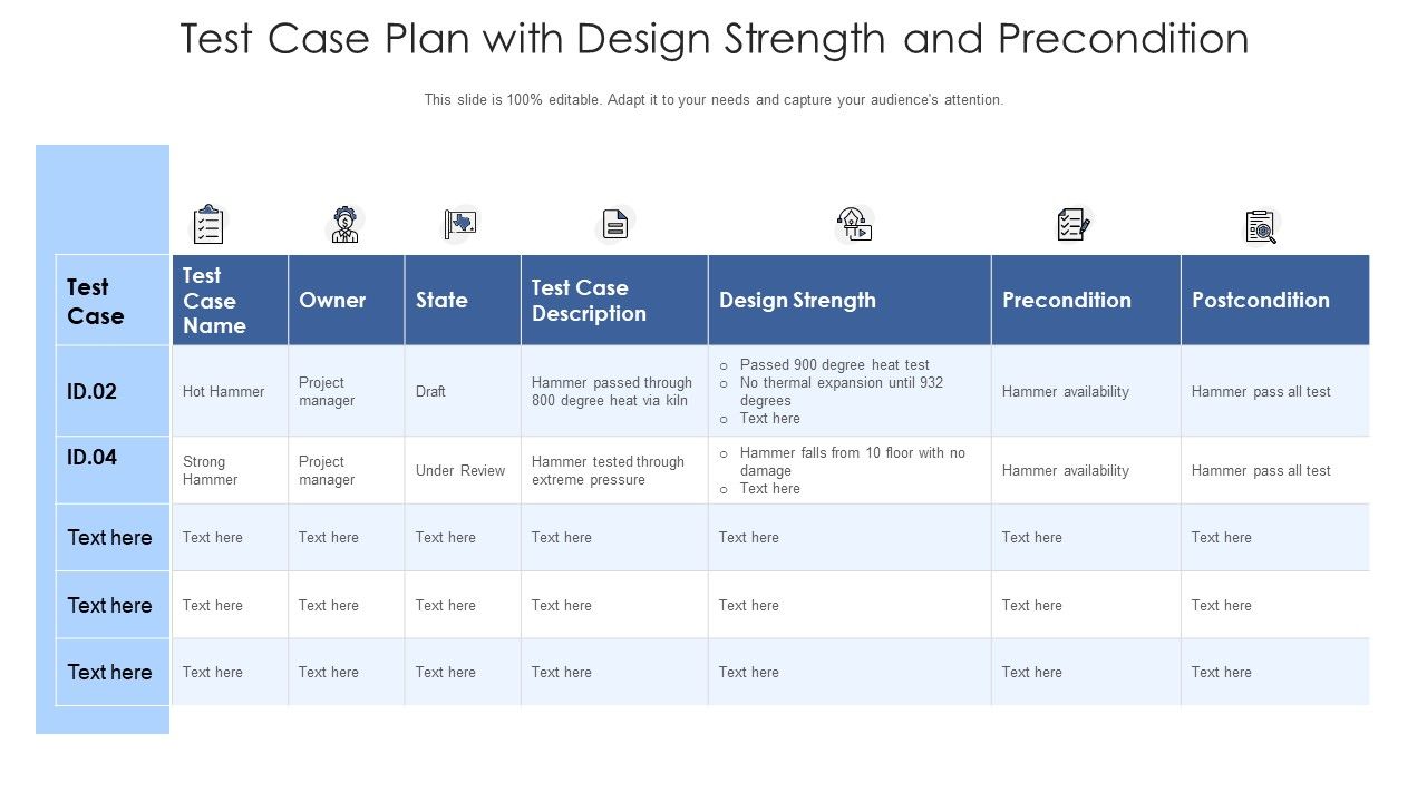 Test_Case_Plan_With_Design_Strength_And_Precondition_Ppt_PowerPoint_Presentation_Professional_Aids_PDF_Slide_1.jpg