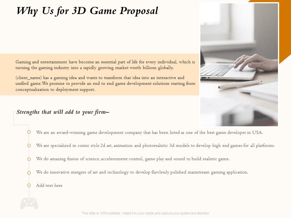 Three_Dimensional_Games_Proposal_Why_Us_For_3D_Game_Proposal_Ppt_Ideas_Vector_PDF_Slide_1.jpg