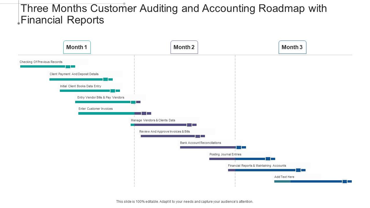 Three_Months_Customer_Auditing_And_Accounting_Roadmap_With_Financial_Reports_Introduction_Slide_1.jpg