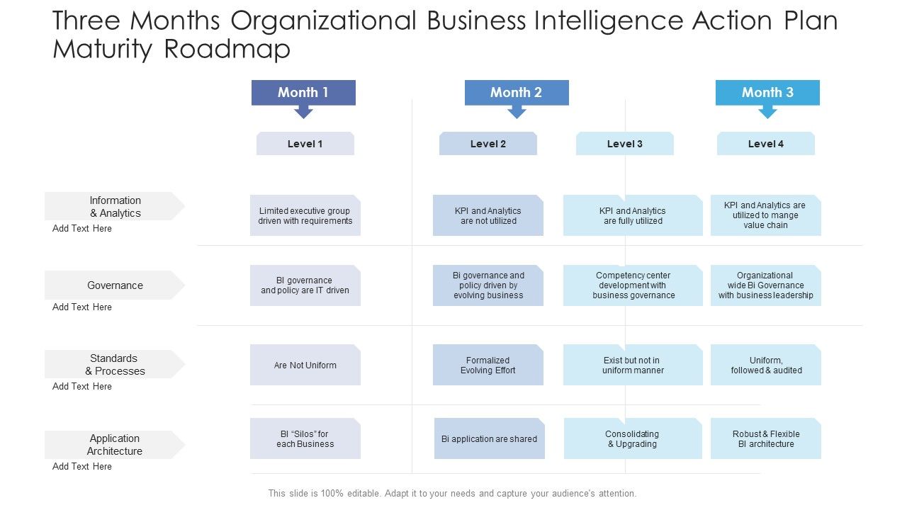 Three_Months_Organizational_Business_Intelligence_Action_Plan_Maturity_Roadmap_Formats_Slide_1.jpg