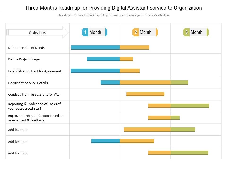 Three_Months_Roadmap_For_Providing_Digital_Assistant_Service_To_Organization_Elements_Slide_1.jpg