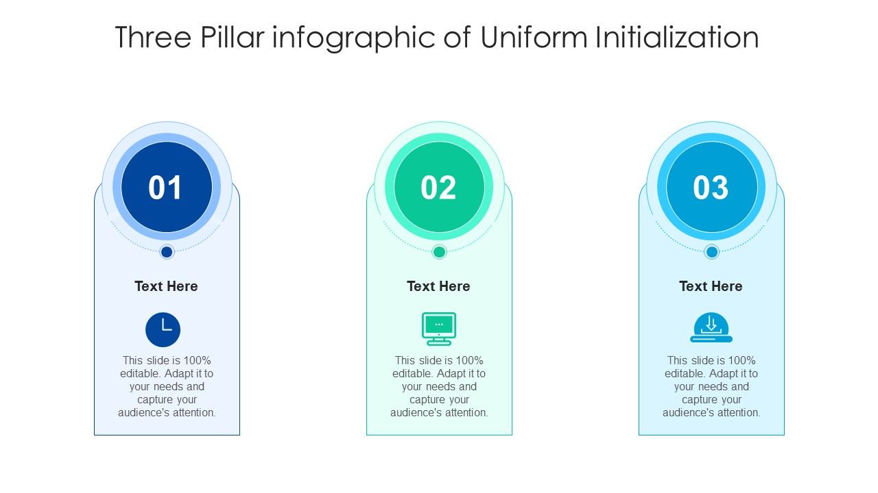 Three_Pillar_Infographic_Of_Uniform_Initialization_Ppt_PowerPoint_Presentation_Summary_Layout_Ideas_PDF_Slide_1.jpg