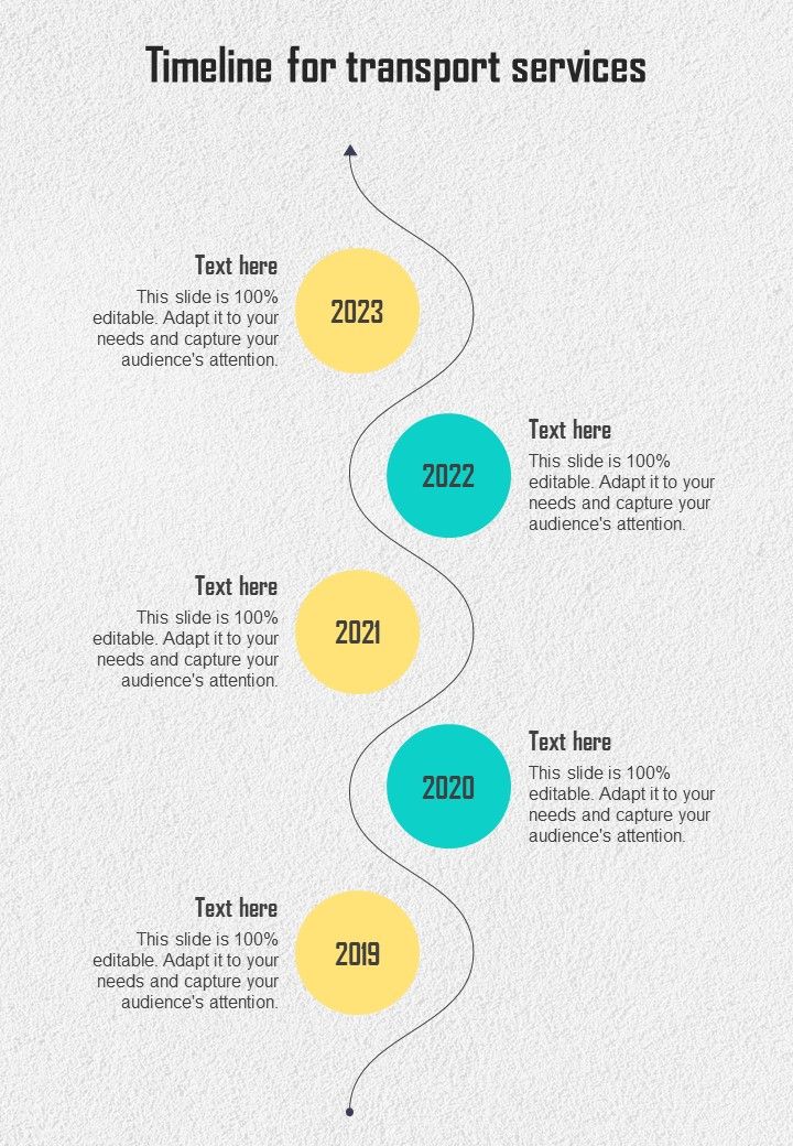 Timeline For Transport Services One Pager Sample Example Document Slide01