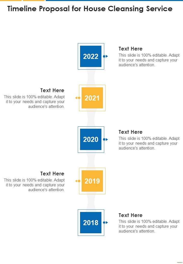 Timeline Proposal For House Cleansing Service One Pager Sample Example Document Slide01