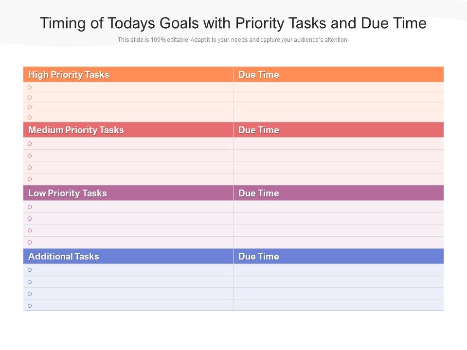 Timing_Of_Todays_Goals_With_Priority_Tasks_And_Due_Time_Ppt_PowerPoint_Presentation_Summary_Images_PDF_Slide_1.jpg