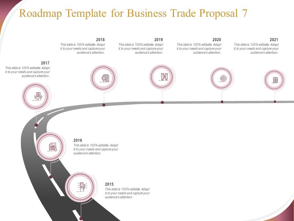 Trading_Company_Roadmap_Template_For_Business_Trade_Proposal_2015_To_2021_Ppt_Summary_Graphics_Tutorials_PDF_Slide_1.jpg