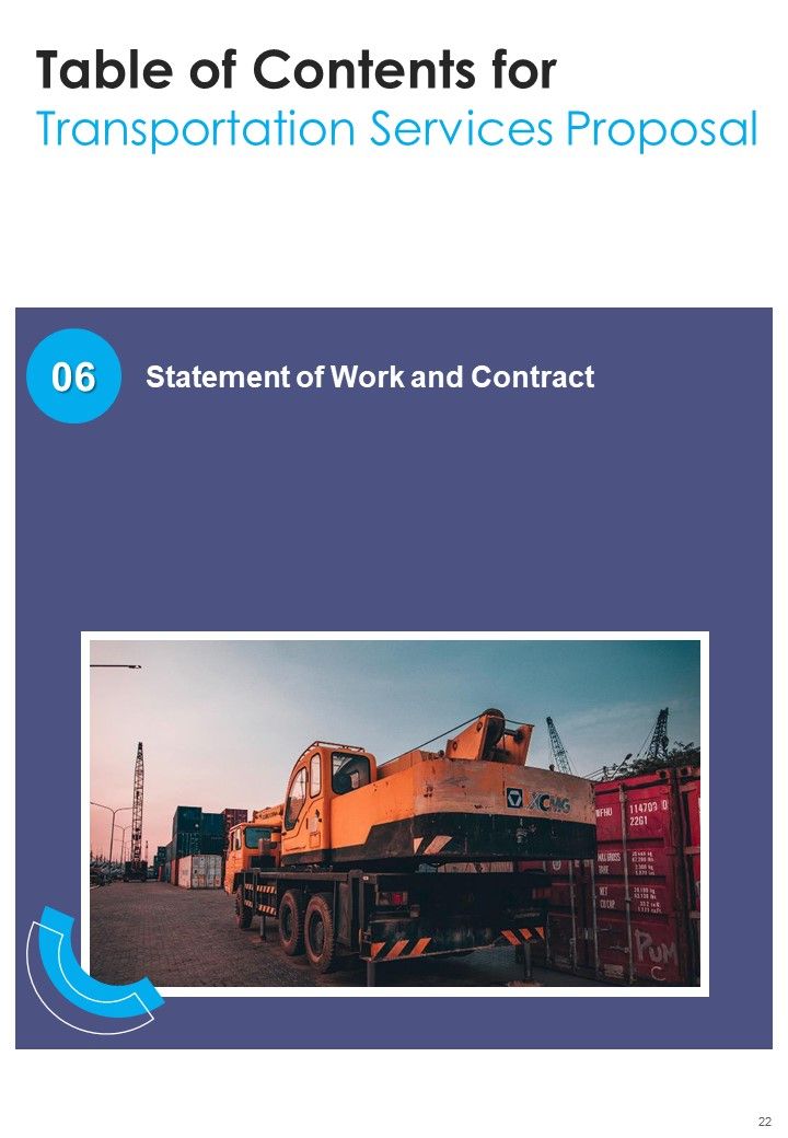 Transportation Services Proposal Example Document Report Doc Pdf Ppt