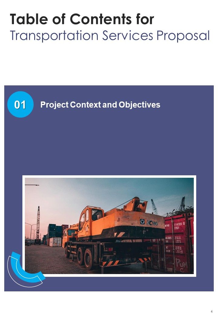 Transportation Services Proposal Example Document Report Doc Pdf Ppt