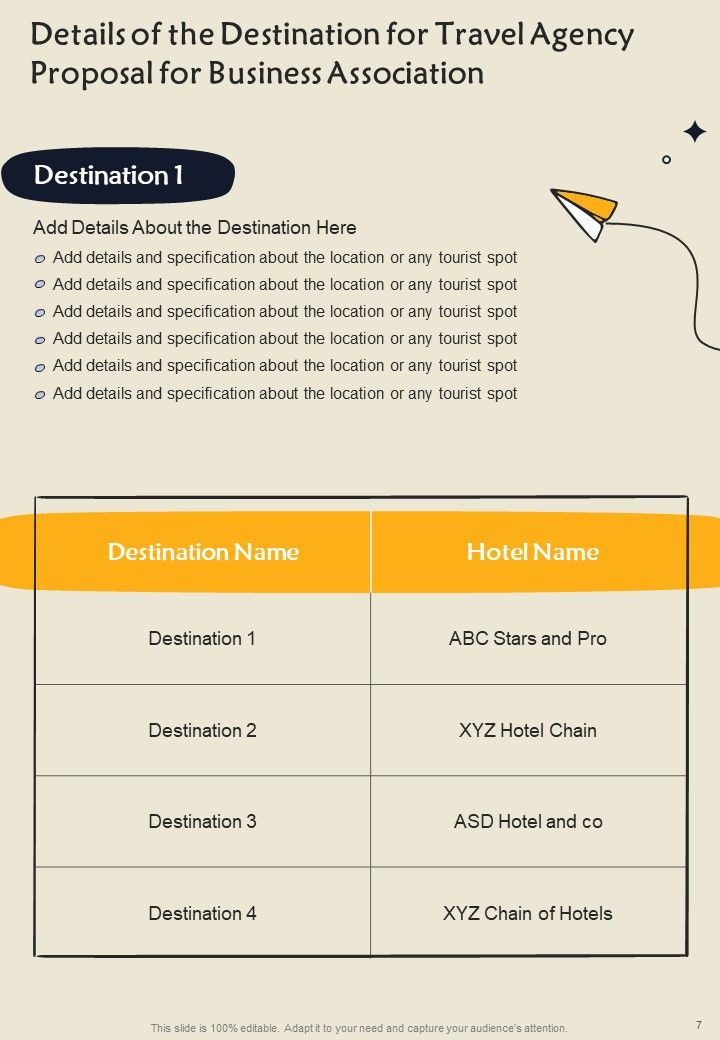 Travel Agency Proposal For Business Association Example Document Report Doc Pdf Ppt