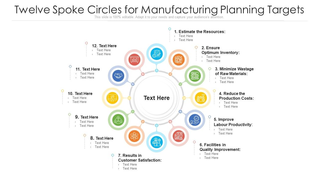 Twelve_Spoke_Circles_For_Manufacturing_Planning_Targets_Ppt_PowerPoint_Presentation_Gallery_Templates_PDF_Slide_1.jpg