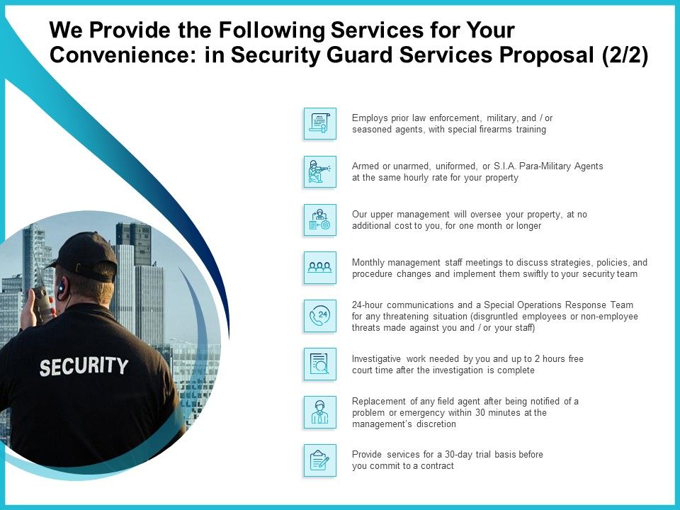 Uniformed_Security_We_Provide_The_Following_Services_For_Your_Convenience_In_Security_Guard_Services_Proposal_Formats_PDF_Slide_1.jpg