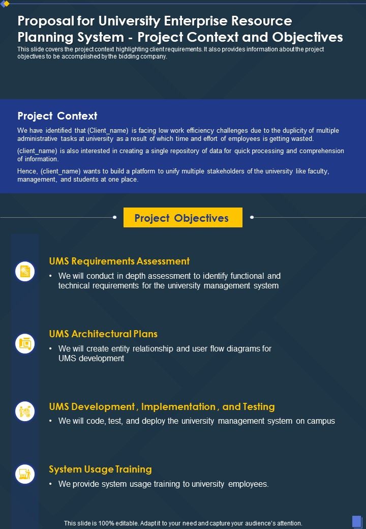 University_Enterprise_Resource_Planning_System_Project_Context_And_Objectives_One_Pager_Sample_Example_Document_Slide_1.jpg