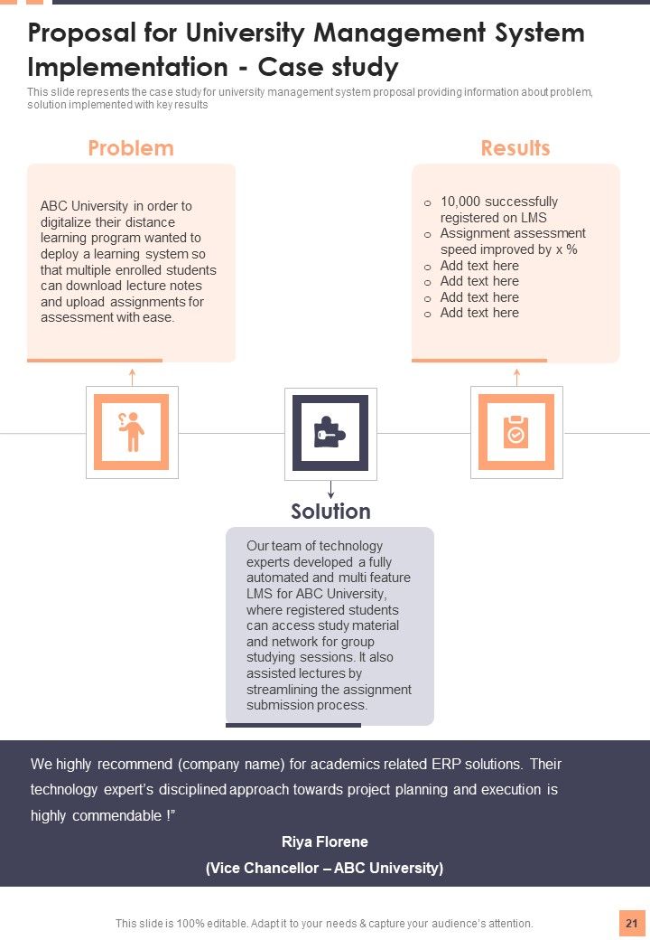 University Management System Implementation Proposal Example Document Report Doc Pdf Ppt