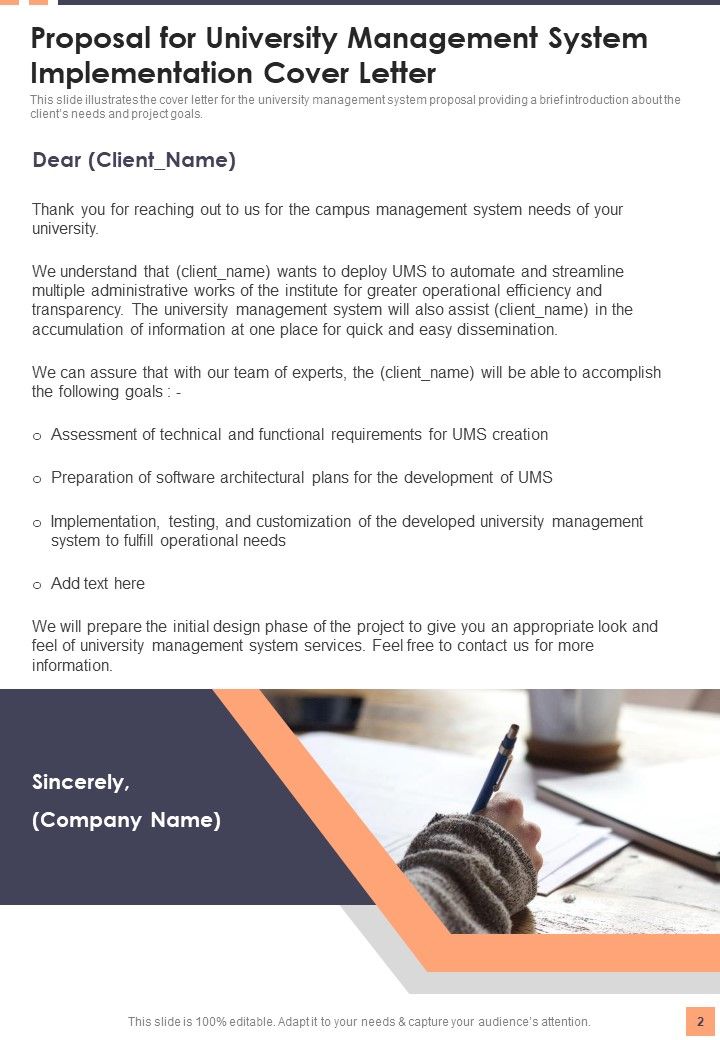 University Management System Implementation Proposal Example Document Report Doc Pdf Ppt