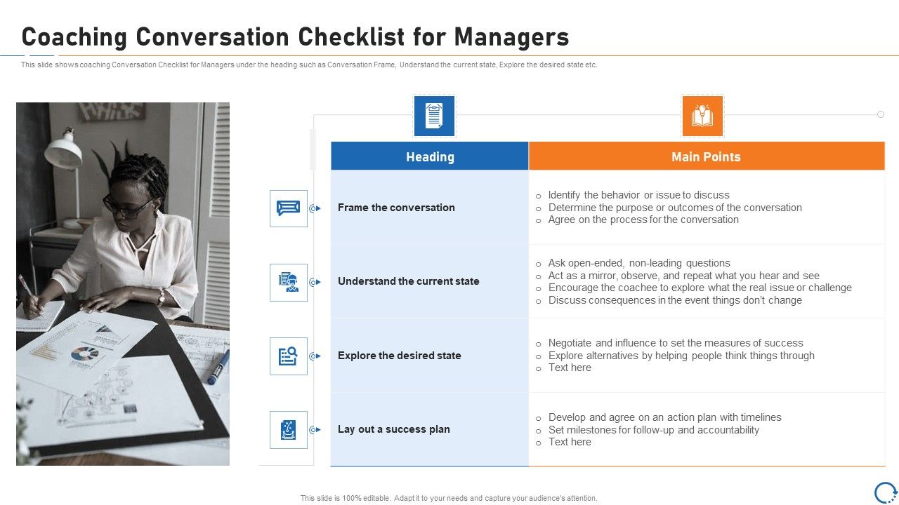 Upskill_Training_For_Employee_Performance_Improvement_Coaching_Conversation_Checklist_For_Managers_Information_PDF_Slide_1.jpg