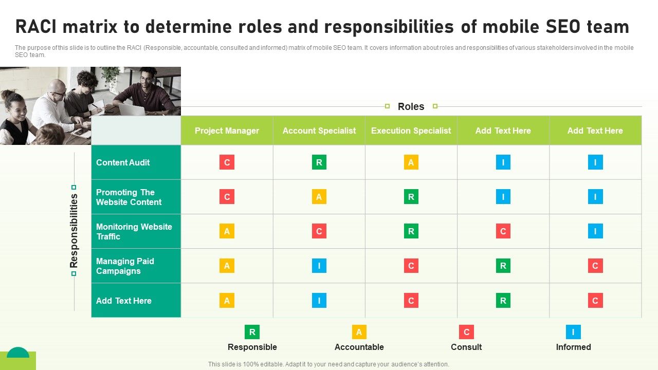 Utilizing_SEO_To_Boost_Customer_Raci_Matrix_To_Determine_Roles_And_Responsibilities_Brochure_PDF_Slide_1.jpg