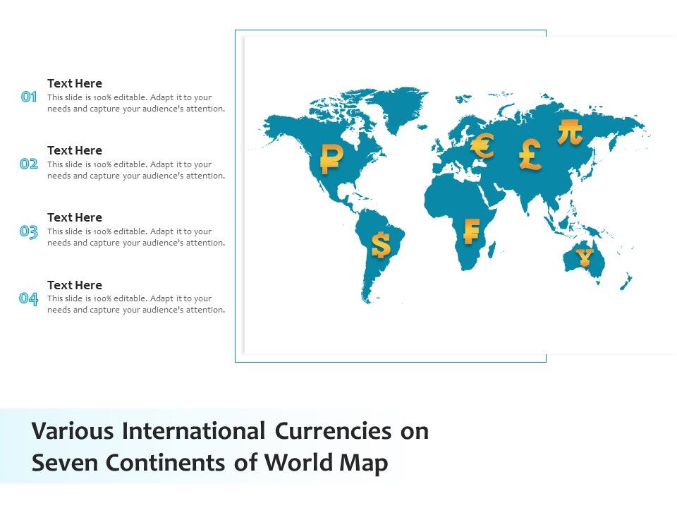 Various_International_Currencies_On_Seven_Continents_Of_World_Map_Ppt_PowerPoint_Presentation_File_Portfolio_PDF_Slide_1.jpg