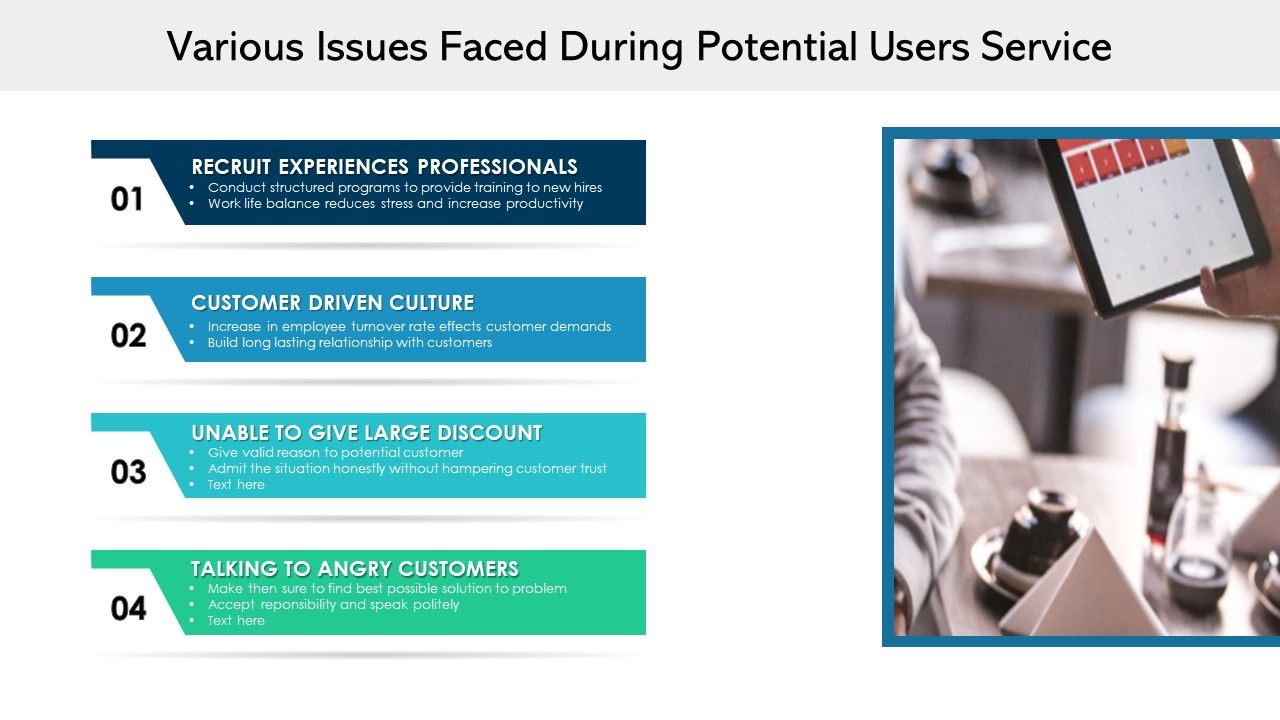 Various_Issues_Faced_During_Potential_Users_Service_Ppt_PowerPoint_Presentation_File_Gridlines_PDF_Slide_1.jpg