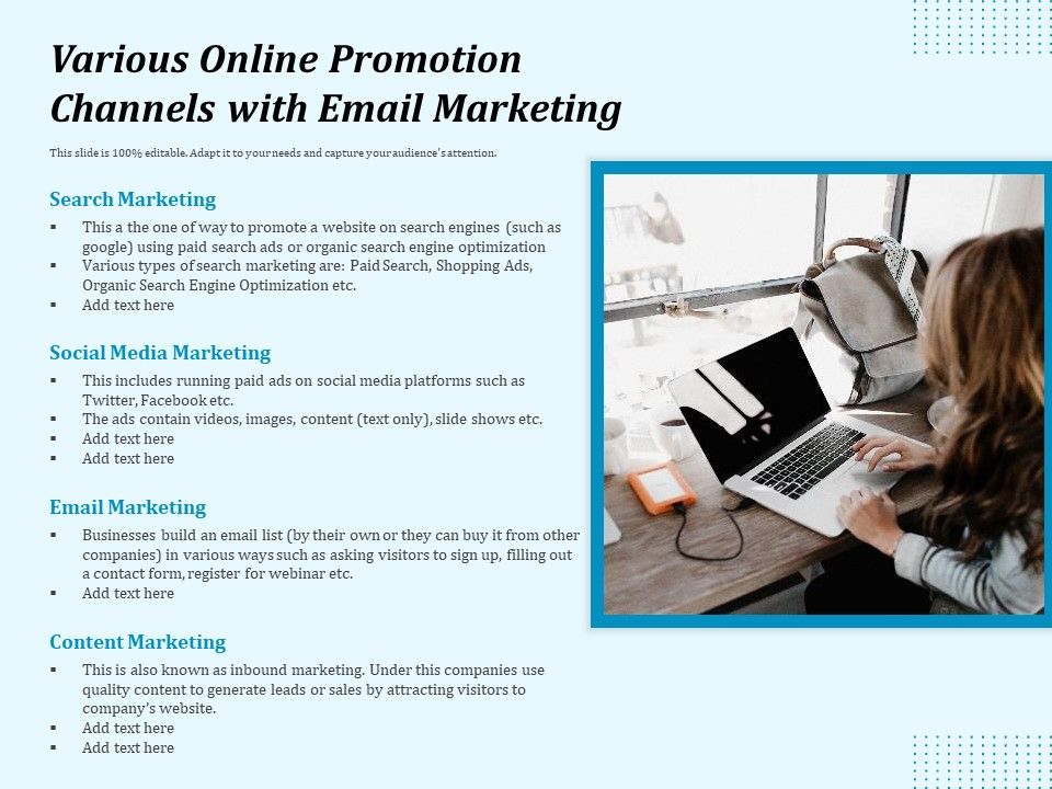 Various_Online_Promotion_Channels_With_Email_Marketing_Ppt_PowerPoint_Presentation_Slides_Tips_PDF_Slide_1.jpg