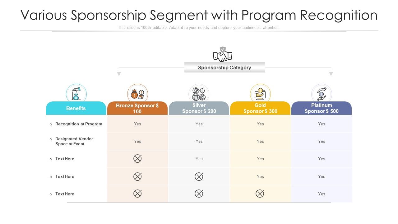 Various_Sponsorship_Segment_With_Program_Recognition_Ppt_PowerPoint_Presentation_File_Designs_PDF_Slide_1.jpg