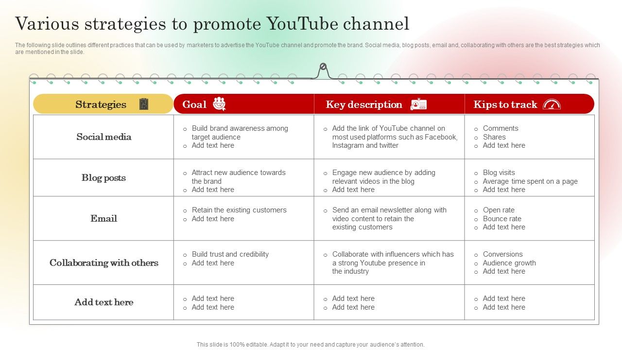 Various_Strategies_To_Promote_Youtube_Channel_Summary_PDF_Slide_1.jpg