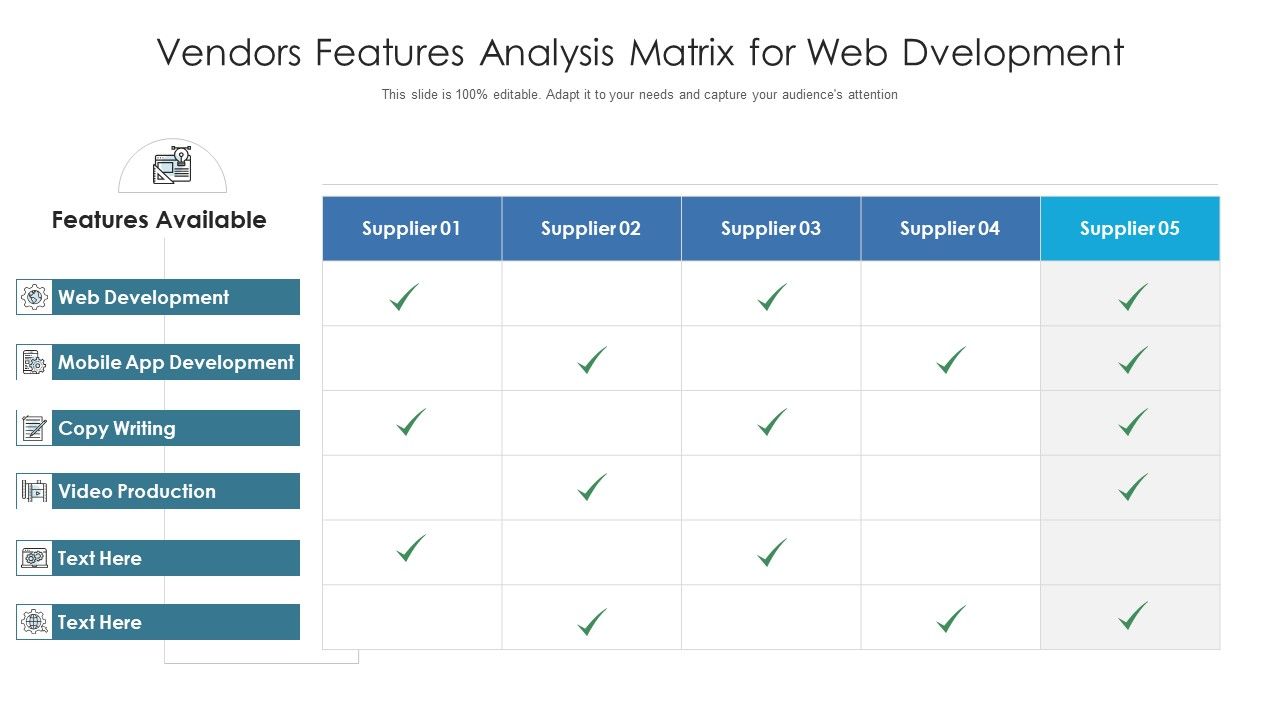 Vendors_Features_Analysis_Matrix_For_Web_Dvelopment_Ppt_PowerPoint_Presentation_Ideas_Pictures_PDF_Slide_1.jpg
