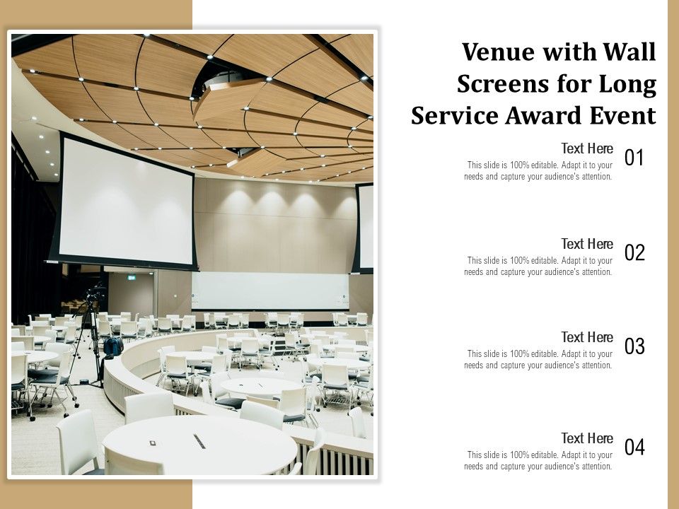 Venue_With_Wall_Screens_For_Long_Service_Award_Event_Ppt_PowerPoint_Presentation_Inspiration_Examples_PDF_Slide_1.jpg