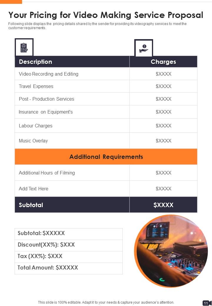 Video Making Service Proposal Example Document Report Doc Pdf Ppt