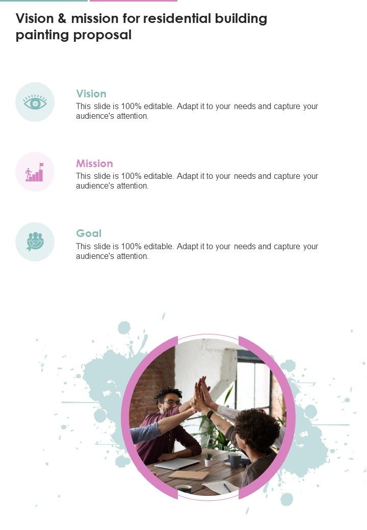 Vision_And_Mission_For_Residential_Building_Painting_Proposal_One_Pager_Sample_Example_Document_Slide_1.jpg