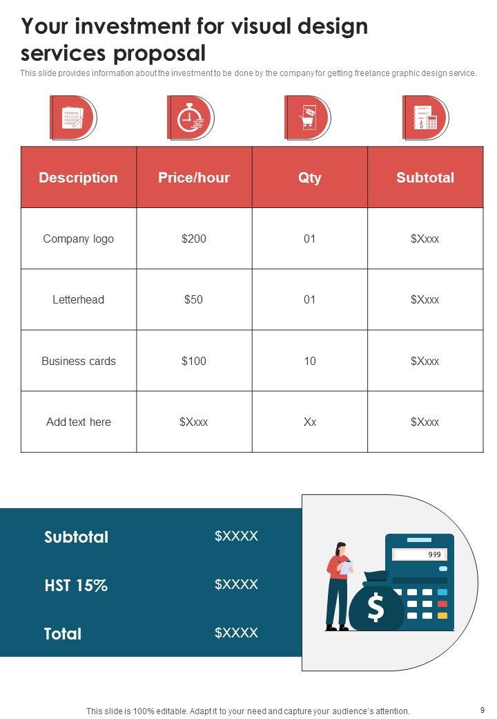 Visual Design Services Proposal Example Document Report Doc Pdf Ppt
