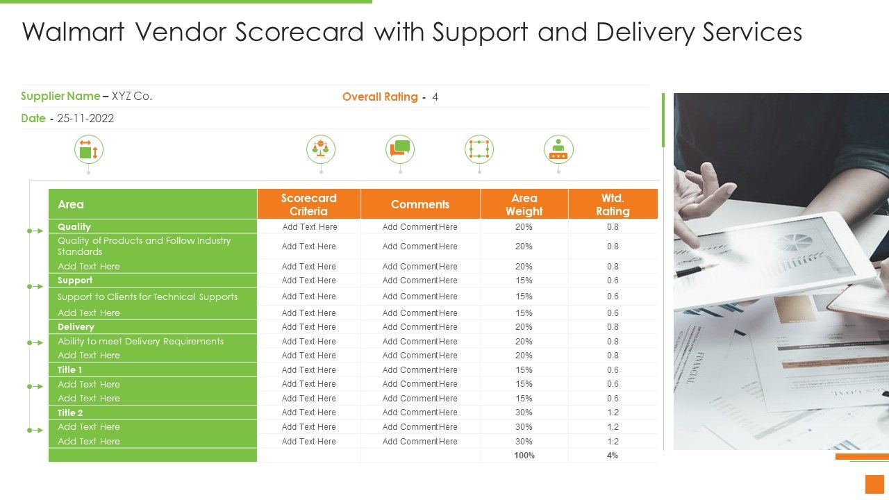 Walmart_Vendor_Scorecard_With_Support_And_Delivery_Services_Ppt_Infographics_Files_PDF_Slide_1.jpg