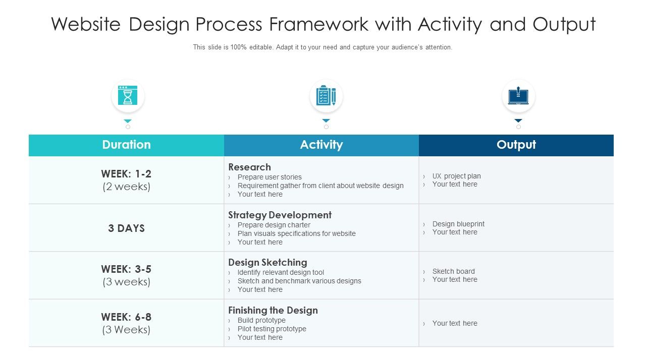 Website_Design_Process_Framework_With_Activity_And_Output_Ppt_PowerPoint_Presentation_File_Example_File_PDF_Slide_1.jpg