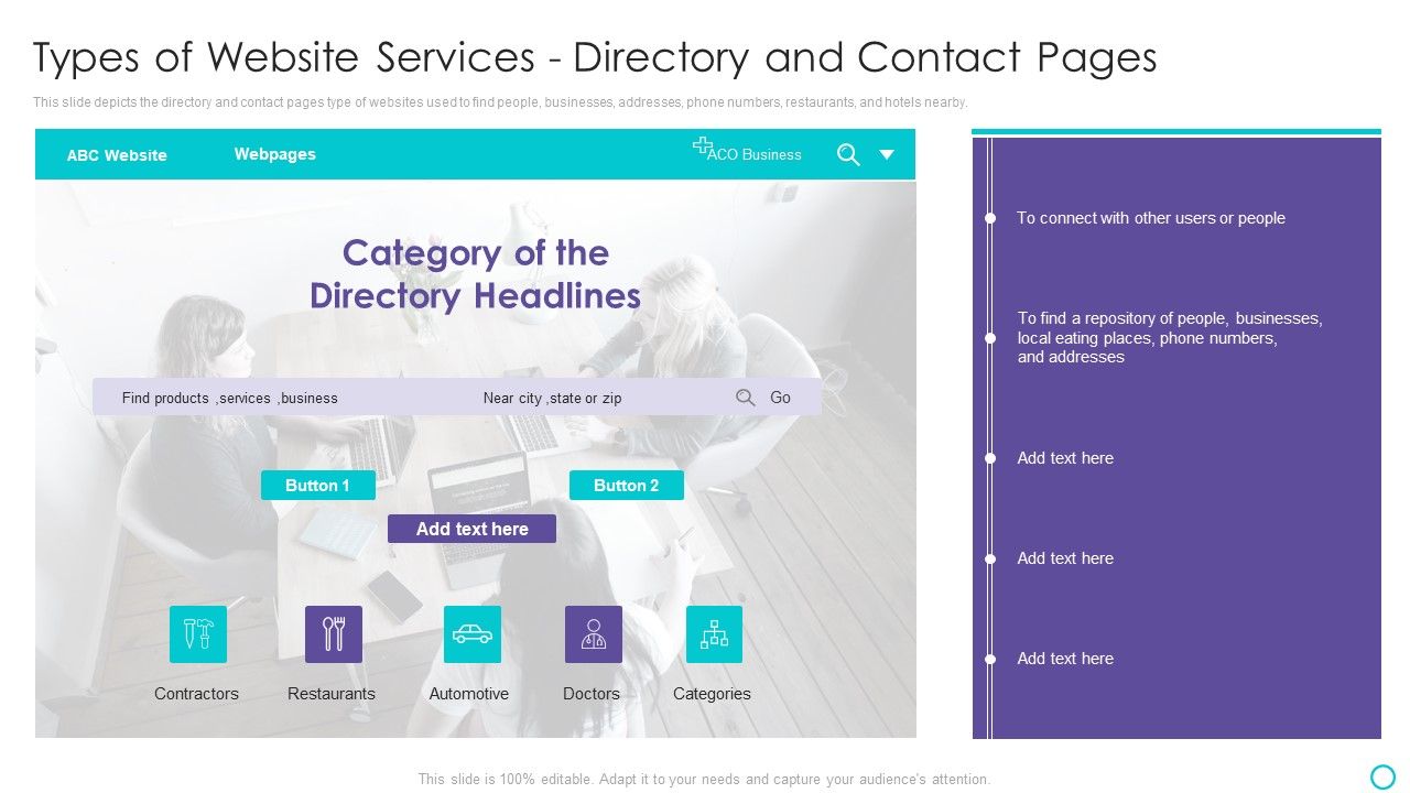 Website_Designing_And_Development_Service_Types_Of_Website_Services_Directory_And_Contact_Pages_Introduction_PDF_Slide_1.jpg