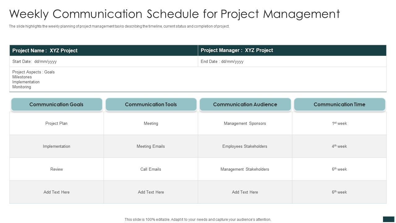 Weekly_Communication_Schedule_For_Project_Management_Topics_PDF_Slide_1.jpg