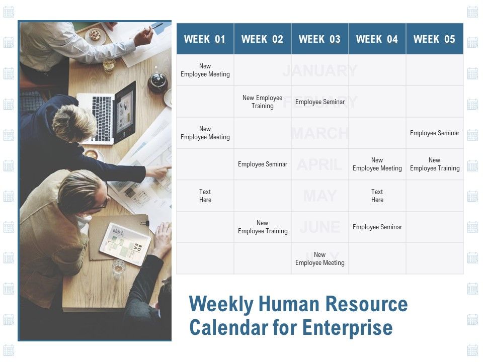 Weekly_Human_Resource_Calendar_For_Enterprise_Ppt_PowerPoint_Presentation_Show_Tips_Slide_1.jpg
