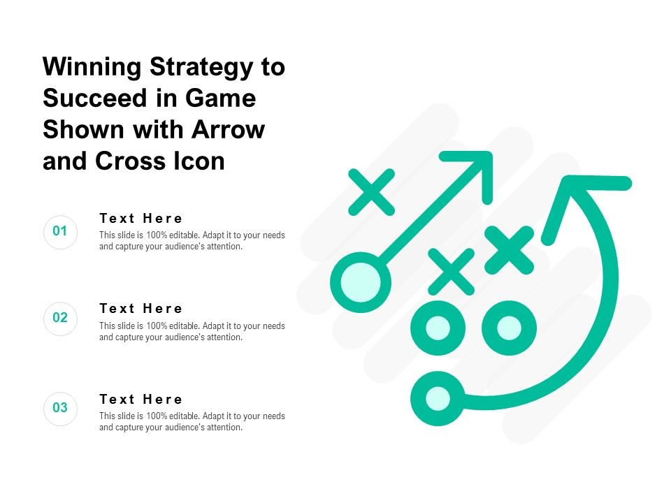 Winning_Strategy_To_Succeed_In_Game_Shown_With_Arrow_And_Cross_Icon_Ppt_PowerPoint_Presentation_Visual_Aids_Show_PDF_Slide_1.jpg