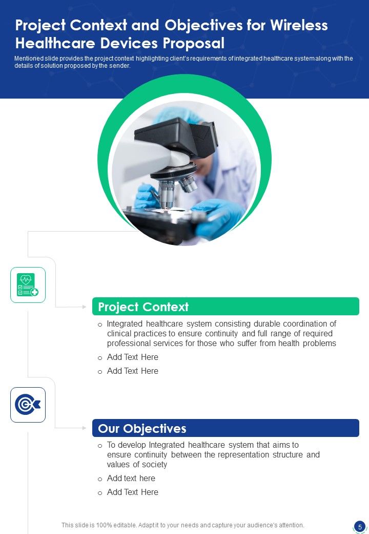 Wireless Healthcare Devices Proposal Example Document Report Doc Pdf Ppt