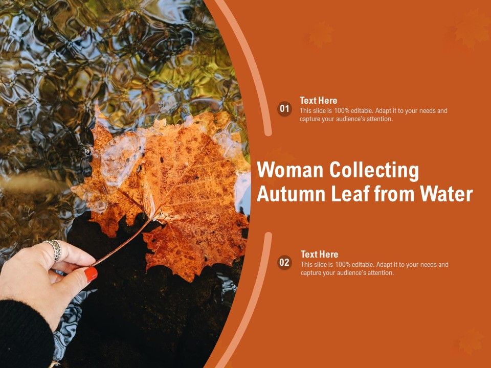 Woman_Collecting_Autumn_Leaf_From_Water_Ppt_PowerPoint_Presentation_Layouts_Topics_Slide_1.jpg