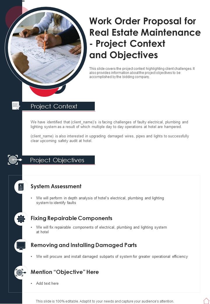 Work_Order_Proposal_For_Real_Estate_Maintenance_Project_Context_And_Objectives_One_Pager_Sample_Example_Document_Slide_1.jpg