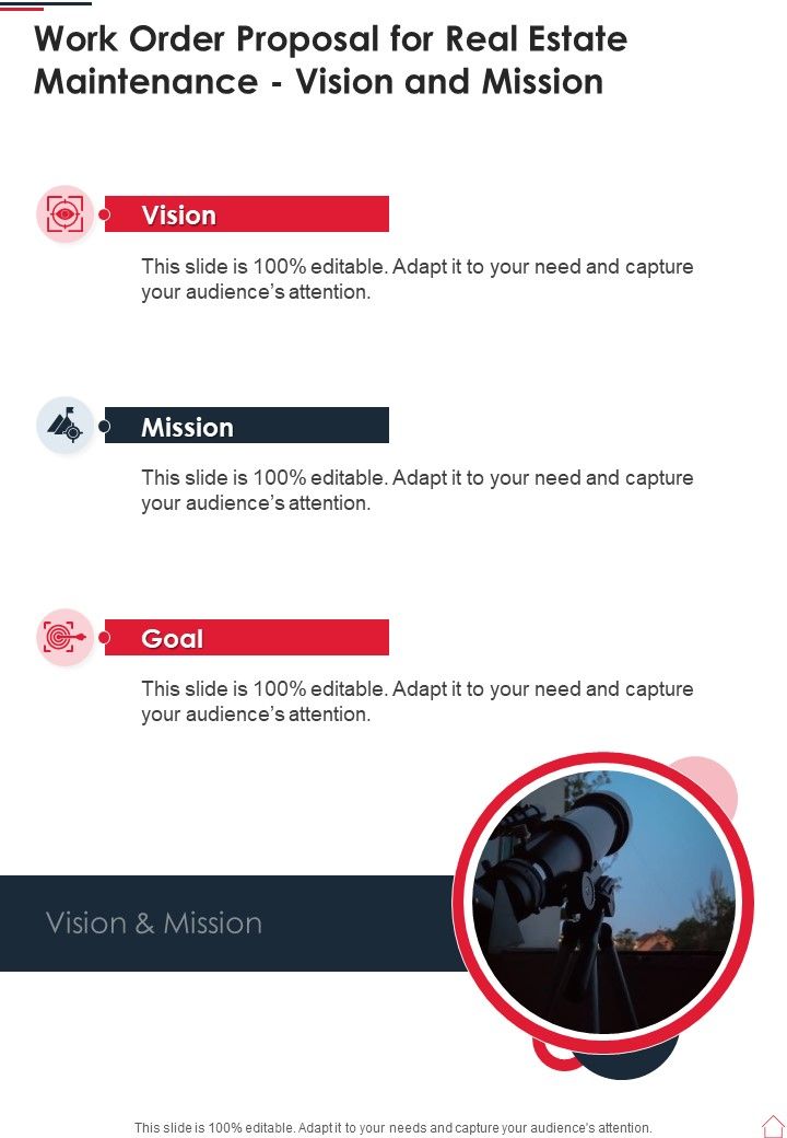 Work_Order_Proposal_For_Real_Estate_Maintenance_Vision_And_Mission_One_Pager_Sample_Example_Document_Slide_1.jpg