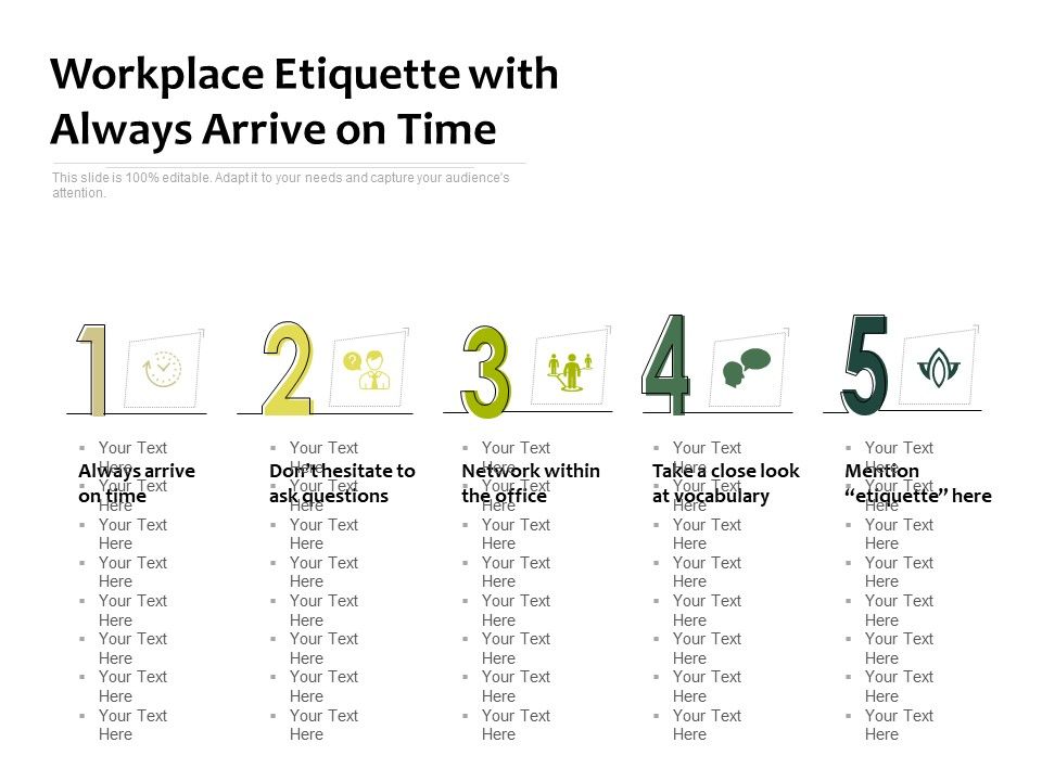 Workplace_Etiquette_With_Always_Arrive_On_Time_Ppt_PowerPoint_Presentation_File_Samples_PDF_Slide_1.jpg